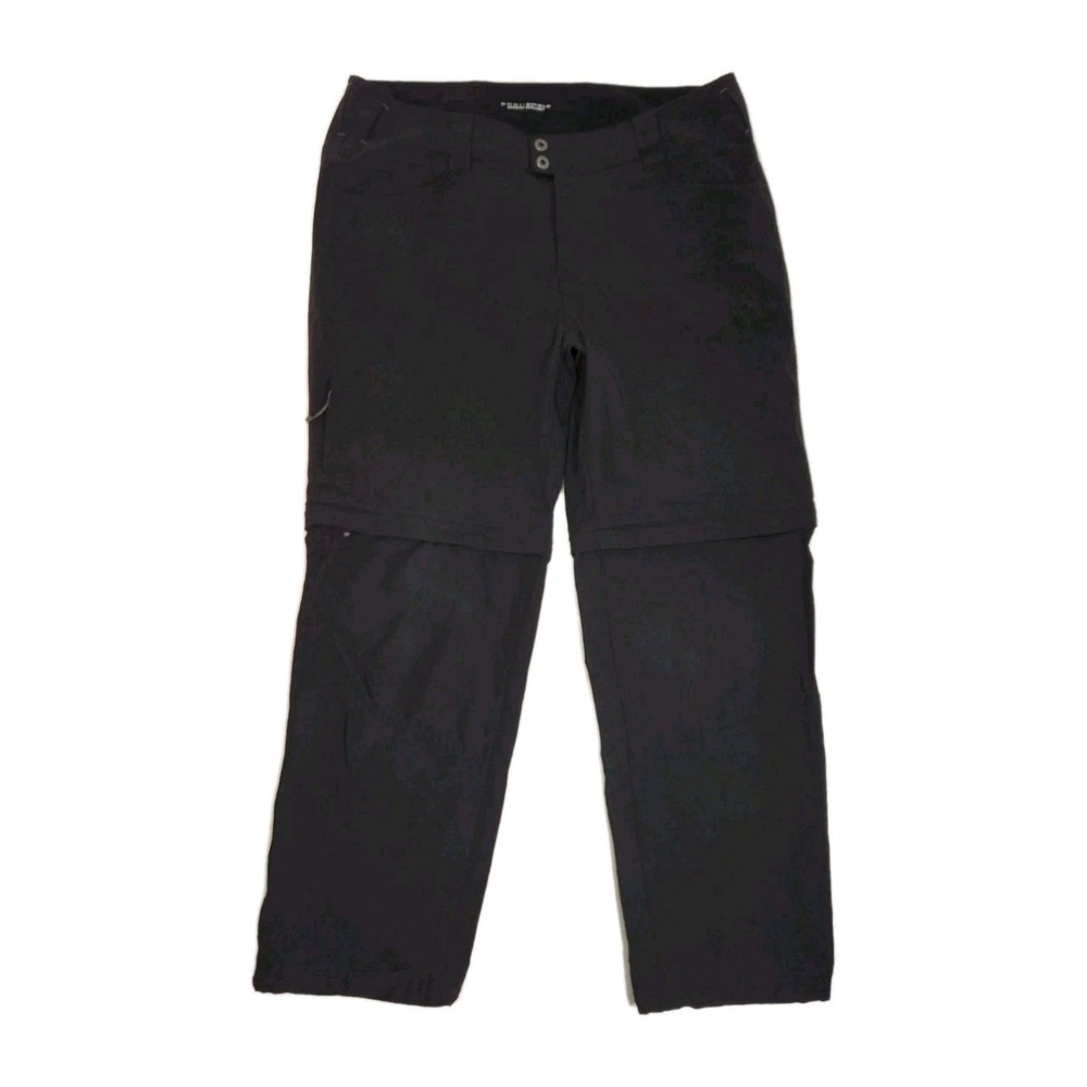 Columbia Convertible Pants Shorts Womens 16 Short Omni-Shield Adv. Black 36×30